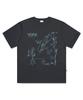 PAGESIISII Line Hand-Drawing Print Short Sleeve T-Shirt Black