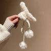 Solid Color Plush Hair Claw Claw Clip Fluffy Elegant Anti-Slip Hair Accessories