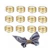 12pcs Napkin Ring Spiral Washable Decorative Metal Napkin Holder Ring for Wedding Party Banquet