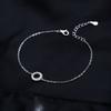 D Color Moissanite Bracelet 925 Sterling Silver Fashion Hallow Out Round Link Chain Bracelet For Women Fine Jewelry Gifts