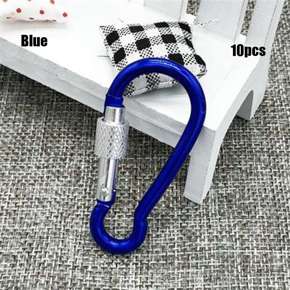 Multi-color Aluminium Equipment Alloy Carabiner Buckle Keychain Camping Hiking Hook Climbing Button