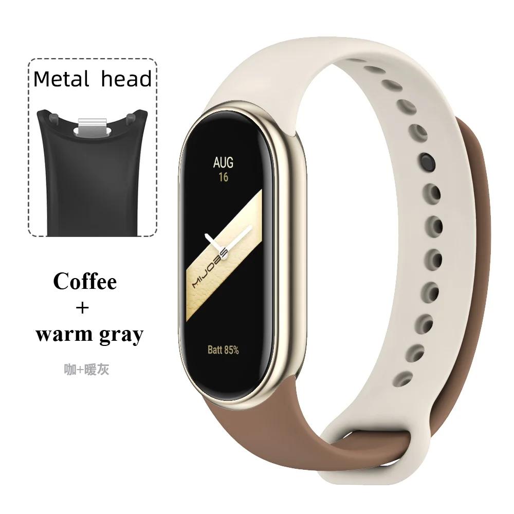 Спортивный силиконовый ремешок для Xiaomi Mi Band 9 NFC Сменный браслет-ремень для Xiaomi Mi Band 8/9/10 Наручный ремешок Аксессуары для умных часов