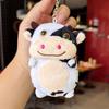 Plush Cow Keychain Cute Animal Pendant For Bags And Gift Giving