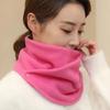Зимний шарф для защиты шеи, новый однотонный женский универсальный шарф для защиты шеи