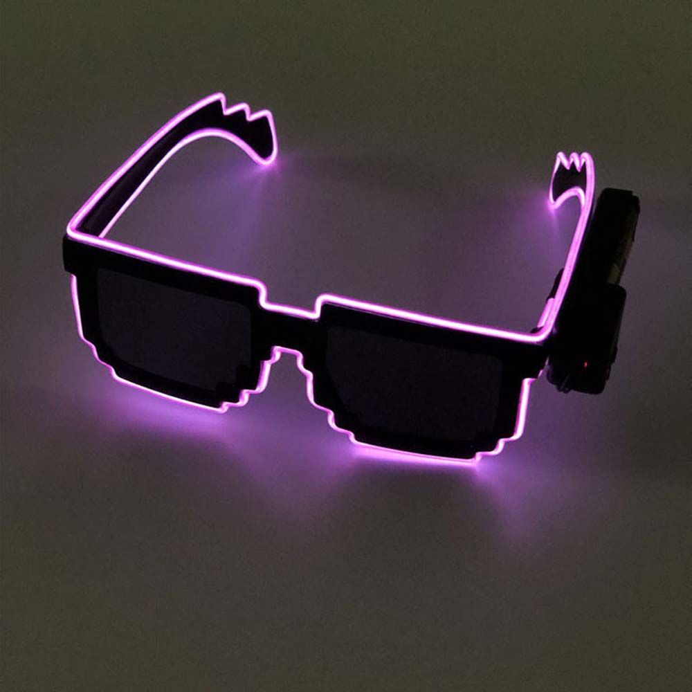 Bar Supplies Glowing Led Light Up Glasses LED Luminous Glasses Glowing Sunglasses Mosaic Glasses