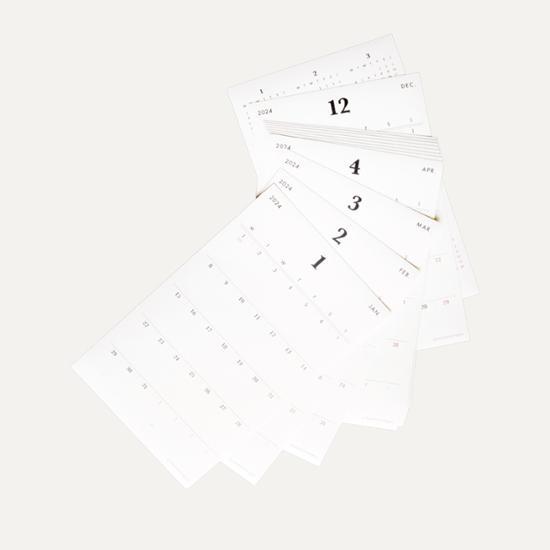 Маленький канцелярский набор наклеек для планировщика раскопок 2024 (2 типа, выберите 1), популярная фраза в Корее