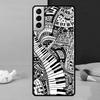 Музыкальный чехол для телефона с клавишами пианино для Samsung Galaxy S25 S24 Ultra S9 S10 S20 S21 S22 Plus S23 FE S24 FE Чехол
