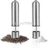 Electric Mill - Stainless Steel - 22.5 Cm - For Pepper and Spices - Grey Color - Adult