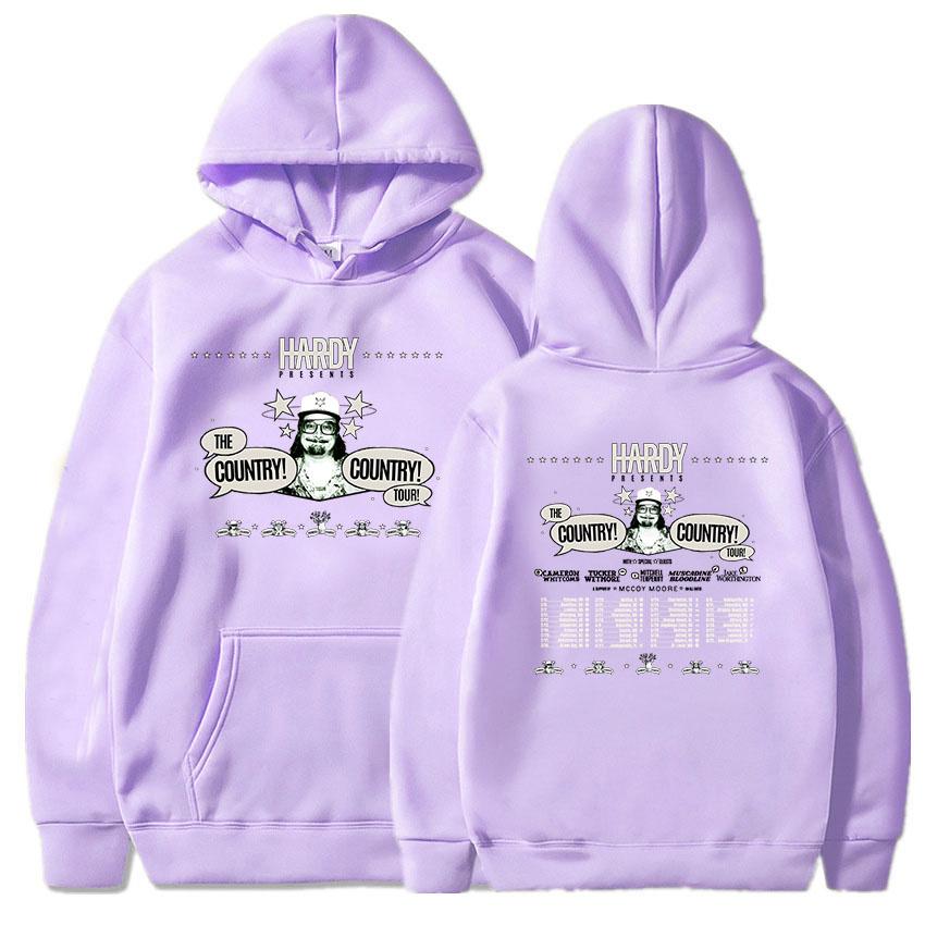 HARDY THE COUNTRY! COUNTRY! TOUR! 2026 Hoodies Fashion Unisex Streetwear Hip Hop Graphic Printing Clothing Winter Sweatshirt