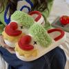 Fashion Couple Cotton Slippers Winter Halloween Women's Thicken Warm Non Slip One Word Slippers Lightweight Comfortable Men's Home Shoes