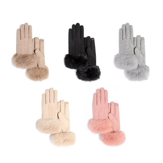 Fantastic Mittens Full Fingers Fuzzy Anti-slip Soft Women