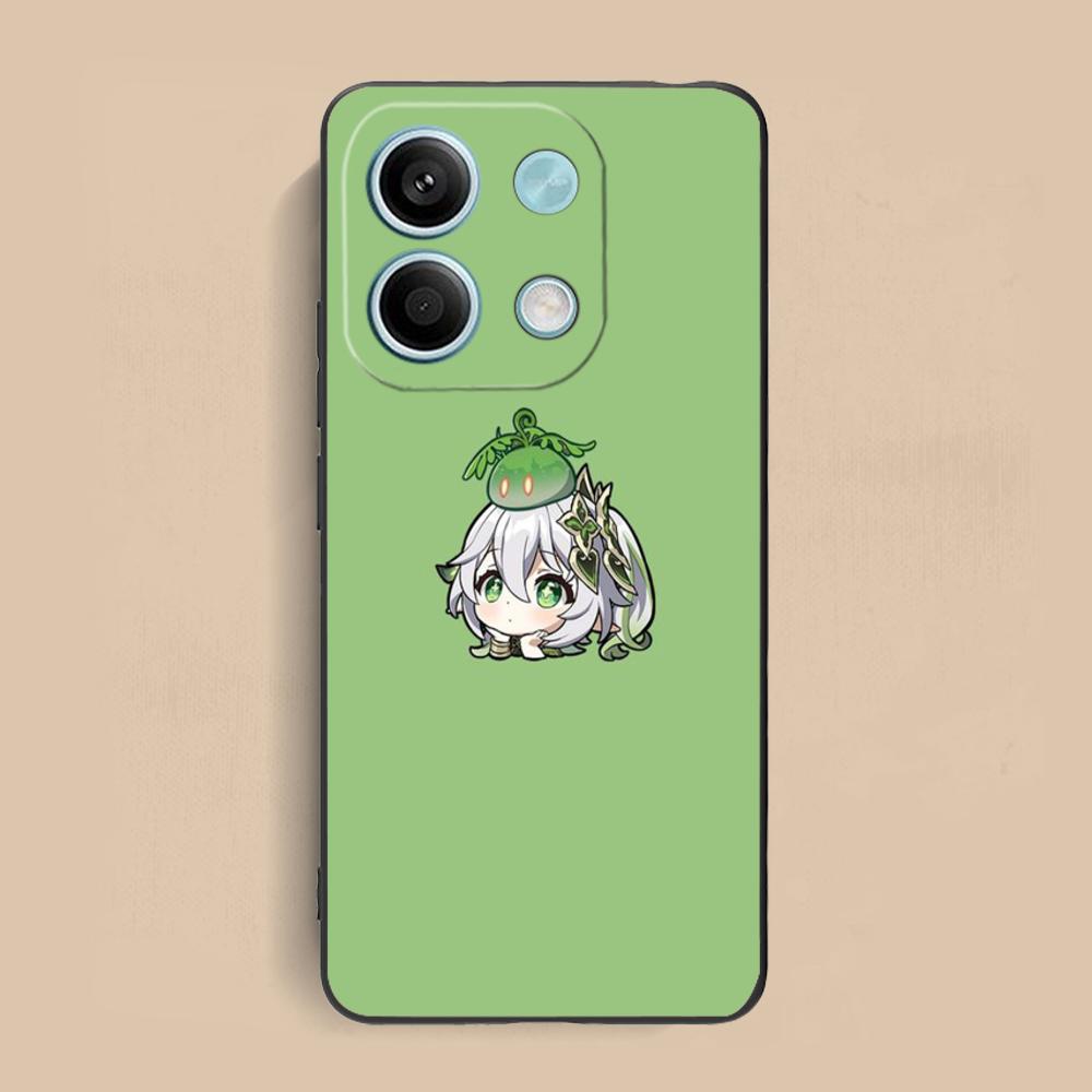 Игровой чехол GI Nahida Матовый ТПУ для мобильного телефона Xiaomi Redmi Note 14 13 12 11 S Pro Plus 4G 5G Цветная печать