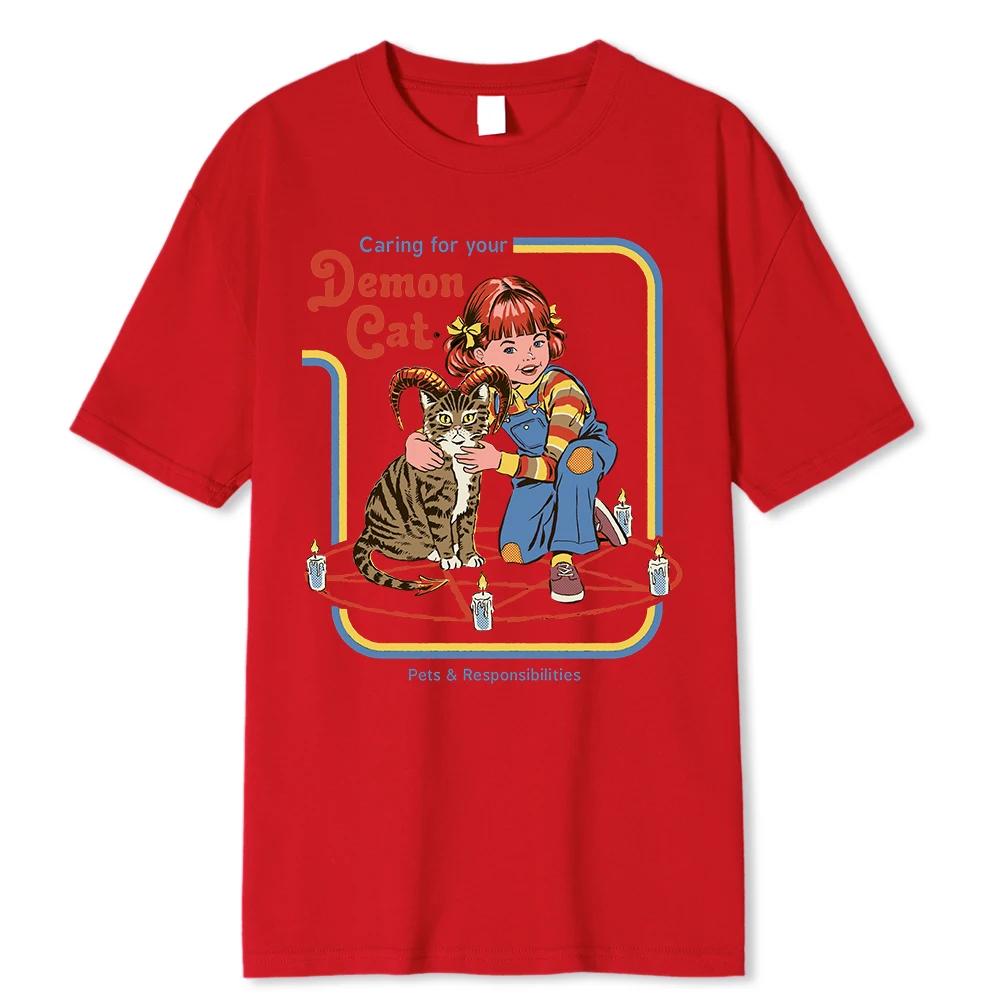 Horror Comic Series Sell Your Soul Economics For Children Tshirts Fashion T Shirts Loose Cotton Tee Clothing Street T-Shirt