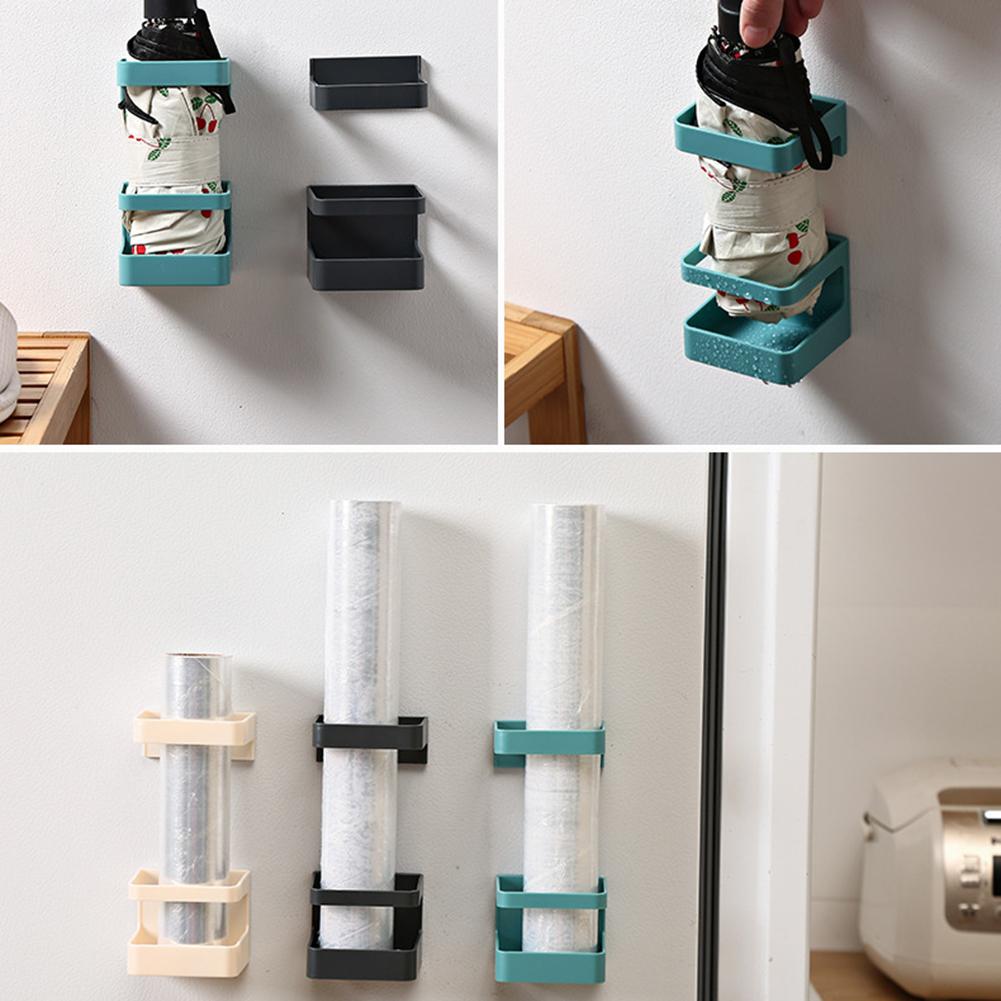 Настенный держатель для зонтов, стеллаж для хранения зонтов, без сверла, для домашнего использования A