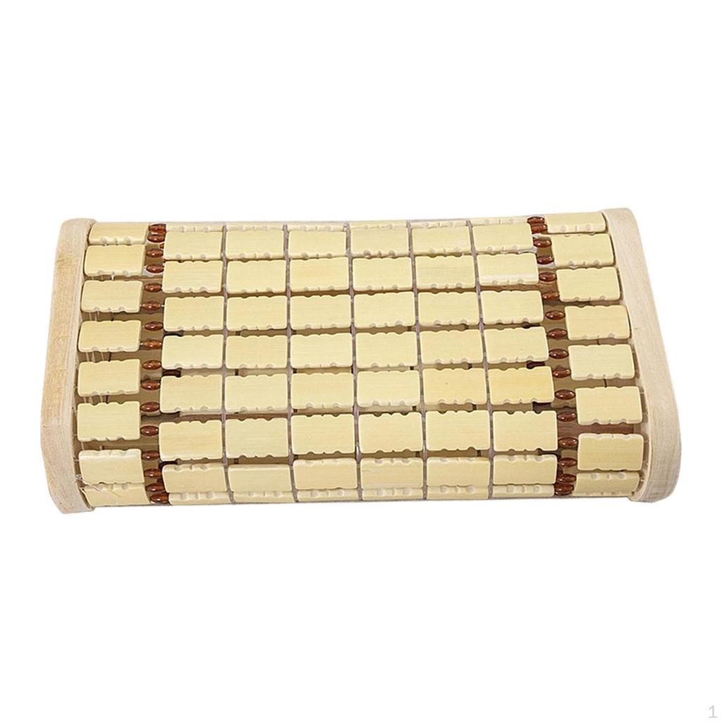 Bamboo Headrest Pillow Sauna Neck Rest for Adults Chinese SPA Comfortable Backrest and