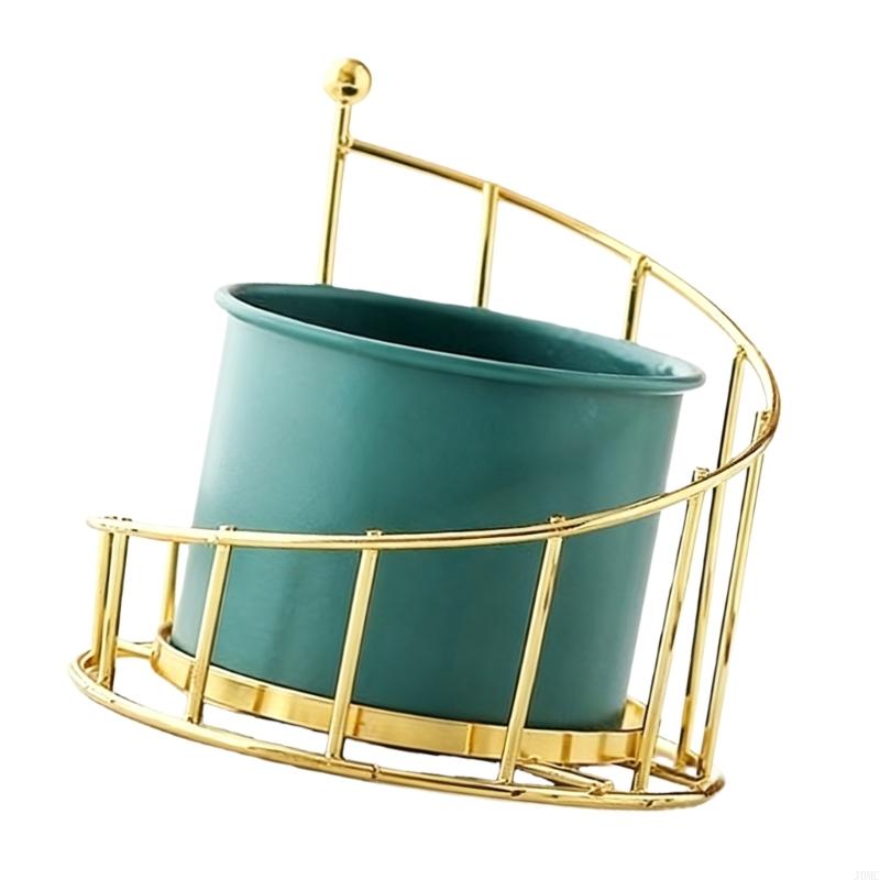 Подвесная корзина Цветочный горшок Балконные горшки для растений Домашние подвесные цветочные горшки Кашпо-поддон Садовый с железным каркасом J0MC