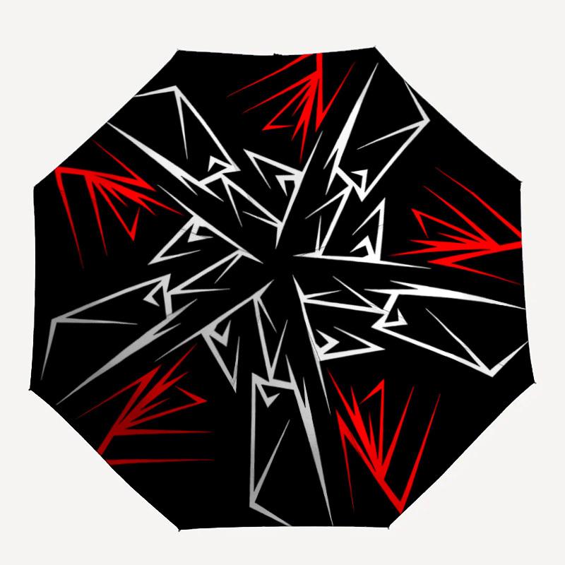 1pc Abstract Pattern Automatic Open/close, All-Season Portable Folding Umbrella for Friends, Travel, Everyday, Events yy250812218