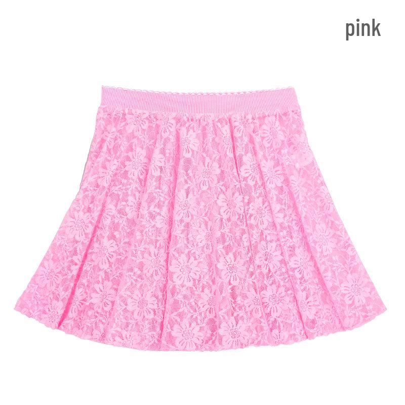 Girls' Chiffon Ballet Skirt - Toddler Dance Costume with Lace Trim