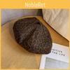Retro Leopard Fashionable Print Women Casual Beret For Autumn Winter And