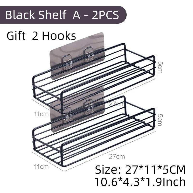 Полки для ванной комнаты из алюминиевого сплава, угловая полка без сверления, стеллаж для хранения душа, держатель, органайзер для туалетной косметики, настенный органайзер для шампуня