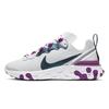 React Element 55 SE Photon Dust Фиолетовый Синий Женские Кроссовки Серый Ярко-Фиолетовый Белый CN3591-002