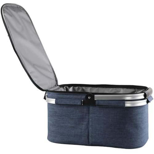 Складная корзина для пикника большой вместимости 32 л с охладителем и изоляционной способностью, алюминиевый каркас, усиленная конструкция, водонепроницаемая, легкая и идеальная