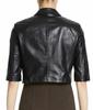 Cropped Jacket Handmade New Women's Leather Blazer Short Soft Lambskin Leather
