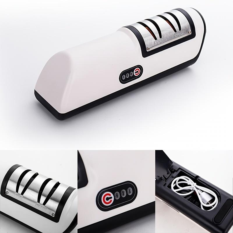 USB-автоматическая электрическая точилка из нержавеющей стали с противоскользящим дном, быстрый и эффективный инструмент для заточки кухни