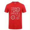 2024 Funny T-shirt Print Bicycle MTB T Shirts Mountain Biker Exploded Into Parts Tee Shirt Group Team Clothing Tshirt Men
