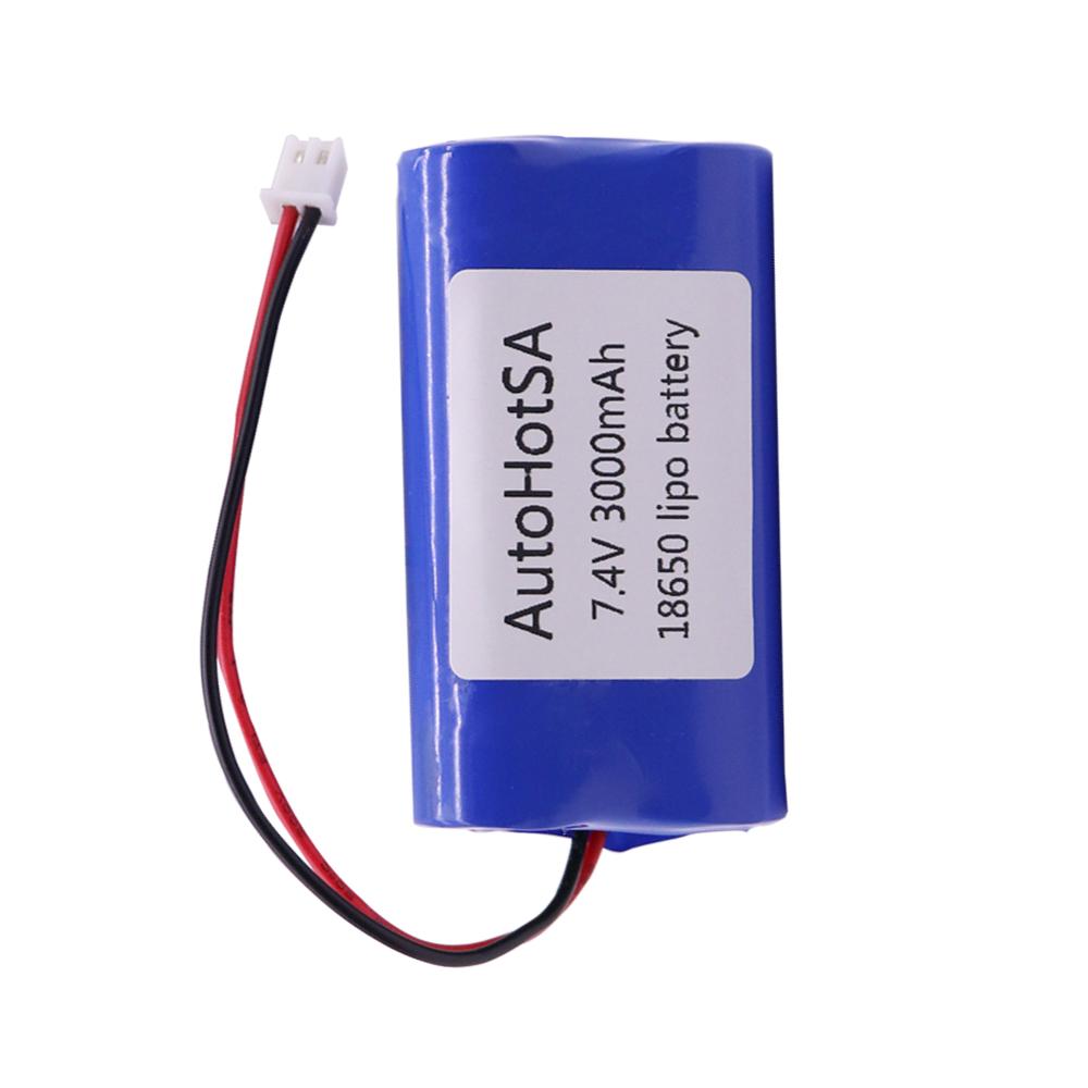 1 шт. 7,4 В 3000 мАч 18650 литий-ионный аккумулятор с разъемом XH2.54 18650-2S литиевая батарея для деталей динамиков мегафона