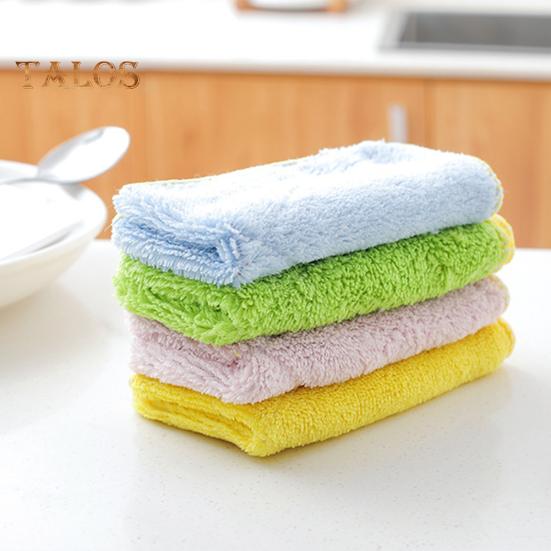 Talos 1 Pc Microfiber Thick Hand Towel Kitchen Dish Plate Washing Cleaning Cloth