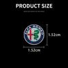 ACZX9 1/2/5/10pcs Car Styling Emblems Stickers Interior Decoration Decal for Alfa Romeo Giulia Giulietta Stelvio Mito Sportiva Mito