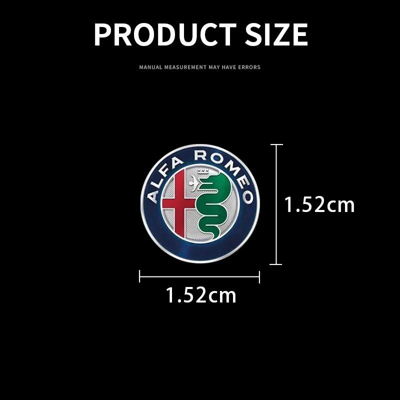 ACZX9 1/2/5/10pcs Car Styling Emblems Stickers Interior Decoration Decal for Alfa Romeo Giulia Giulietta Stelvio Mito Sportiva Mito