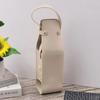 PU Leather Wine Tote Carrier Reusable Champagne Gift Bag Elegant Beer Gift Bag