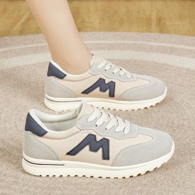 Новые женские повседневные кроссовки для ходьбы, летние плоские кожаные кроссовки высокого качества со шнуровкой, модные женские кроссовки Gump с плоской подошвой