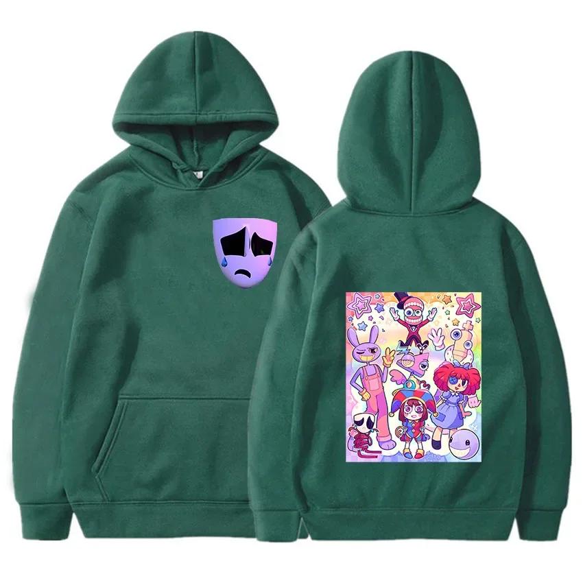 Удивительный Цифровой Цирк Толстовки Женские Харадзюку Каваи Помни Джекс Гангл Кингер Зубл Рагата Топы Унисекс Толстовки с капюшоном