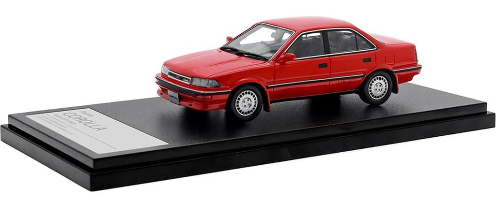 Hi Story Scale Toyota Corolla Sedan GT Super Red II Finished Model 1/43 (1987)