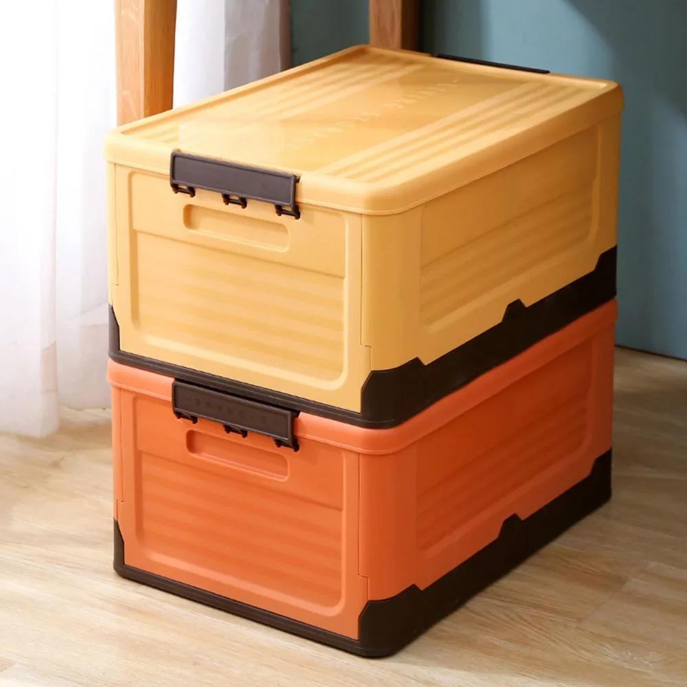 Foldable Plastic Organizer Portable Stackable Free Combination Storage Box Dormitory Household Miscellaneous Storage Container
