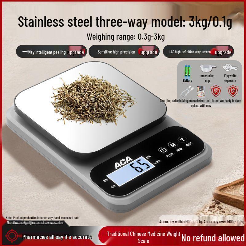 High-Precision Electronic Scale for Kitchen, Baking, and Pharmacy - Ideal for Weighing Chinese Medicinal Materials