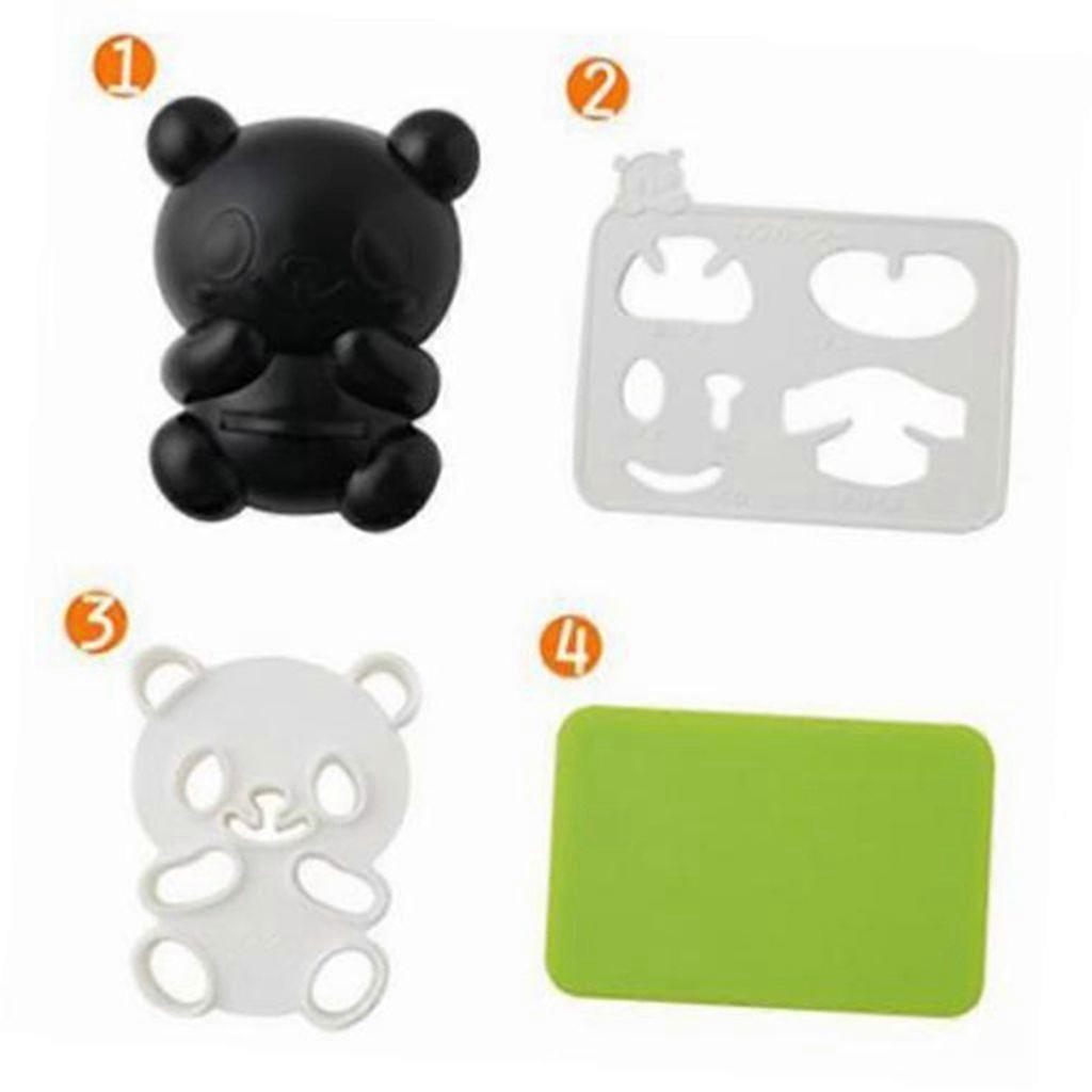 DIY Cute Panda Shape Rice Sushi Cookie Mold Cutter Sandwich Maker Baking Tools