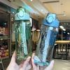 Бутылка для воды спортивная бутылка для воды девочки большая емкость 710 мл пластиковый стакан мужчины с мерной шкалой портативная фитнес-бутылка для воды космос