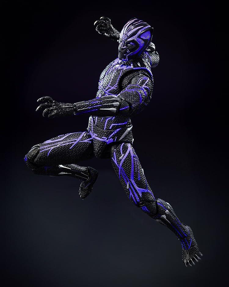 Threezero DLX Marvel Сага Бесконечности Черная Пантера Энергетическая Шкала АБС ПВХ ПОМ Сплав Цинка Другой Металл Окрашенная Фигурка Действия Студии [Кинетически Заряженный]