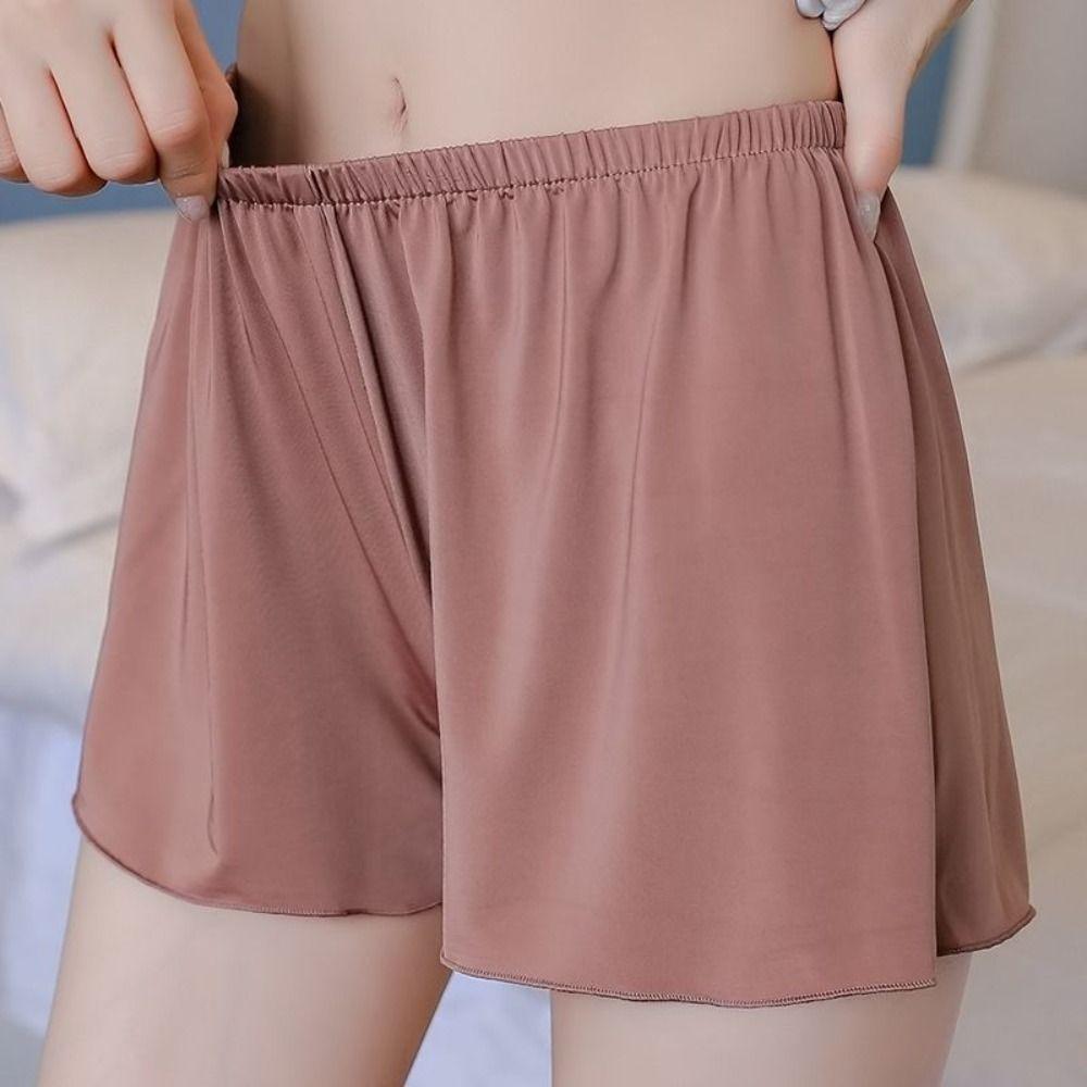 Comfortable Ladies Pajama Shorts Underwear Safety Shorts Safety Pants Silk Sleeping Shorts Summer