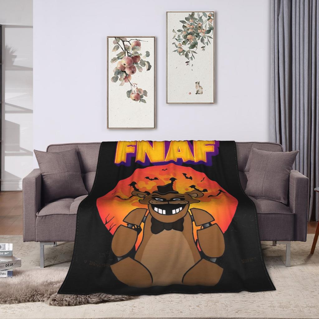 FNAF At Freddys Blanket Fleece Spring Autumn  Multi-function Ultra-Soft Throw Blanket for Sofa Travel Bedding Throws