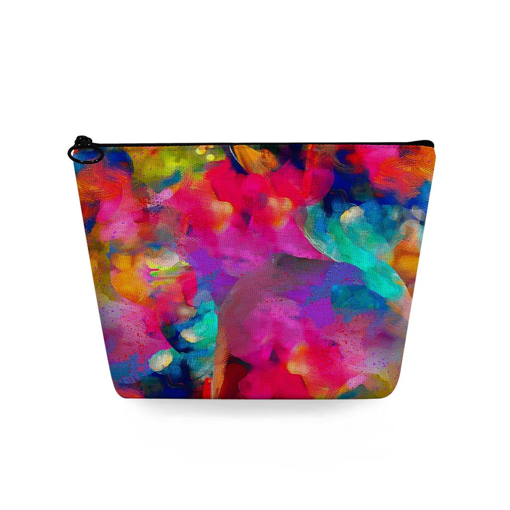 Женская косметичка с цветной текстурой, принтом, для организации туалетных принадлежностей, дорожный органайзер 6776