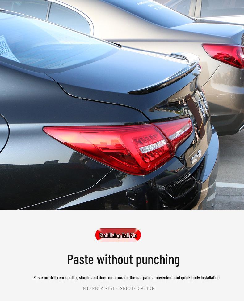 Совместимый задний спойлер Hongqi H5: Окрашенное крыло без сверления для 18 моделей