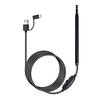 3 in 1 Visual Earpick Otoscope Endoscope with 5.5mm Camrea Lens Ear Cleaning Tool Built in 6 Adjustable Led Lights