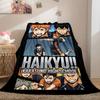 Haikyu Grand 2D Cartoon Flannel Blanket Beautiful Print Pattern for Bedrooms Sofas Beds Travel Picnic Blanket_LIAN