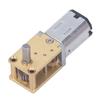 DC 12V Worm Gear Motor Low Speed Single Shaft Micro Brushed Reduction Motor with Fixed Seat 1218‑N20 136RPM 1:118