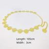 Hollow Out Metal Belts Adjustable Flower Chain Belt Fashion Metal Concho Belt  Women